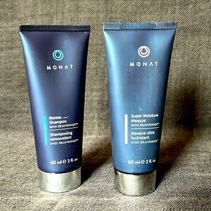 Monat Travel size renew Shampoo and moisture Mask 🔺 2 fl oz each NWOB